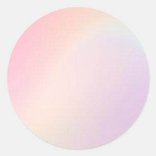 Gele Pastel Custom Trendy Classic Round Sticker