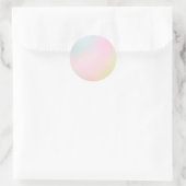 Gele Pastel Custom Trendy Classic Round Sticker (Tas)