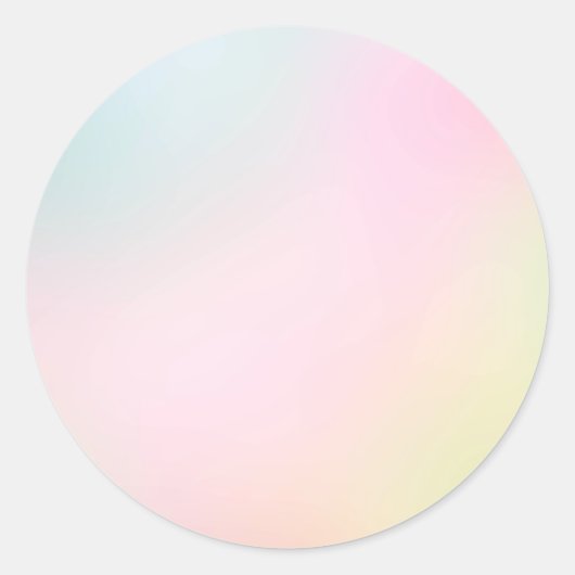 Gele Pastel Custom Trendy Classic Round Sticker (Voorkant)