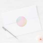 Gele Pastel Custom Trendy Classic Round Sticker (Envelop)