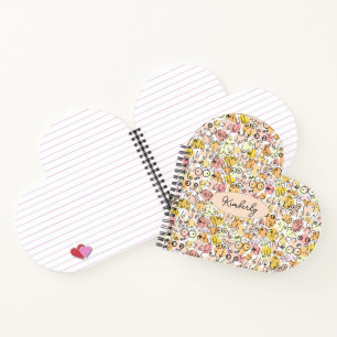 gele pastelvrouw notitieboek