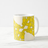 Gele patroonMok Koffiemok (Voorkant rechts)