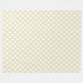 Gele patternd Fleece Throw Deken (Voorkant (Horizontaal))