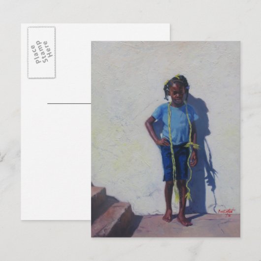 Gele paus 2014 briefkaart (Voorkant / Achterkant)