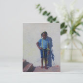 Gele paus 2014 briefkaart (Staand voorkant)