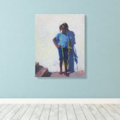 Gele paus 2014 canvas afdruk (Insitu (Houten vloer))