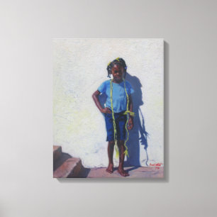 Gele paus 2014 canvas afdruk