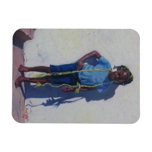 Gele paus 2014 magneet (Horizontaal)