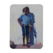 Gele paus 2014 magneet (Verticaal)