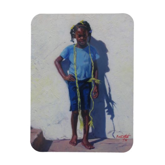 Gele paus 2014 magneet (Verticaal)