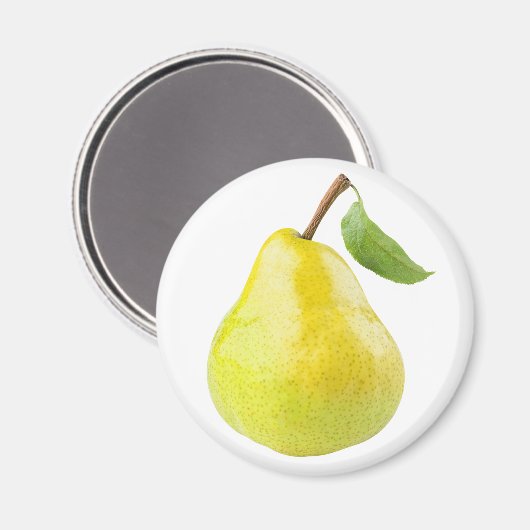 Gele peer magneet (Voorkant / Achterkant)