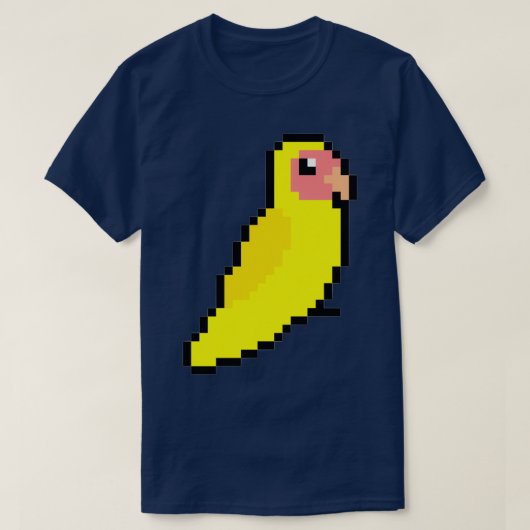 Gele pekellavevogel t-shirt (Design voorkant)