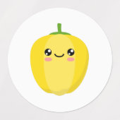 Gele peper labels (Design 2)