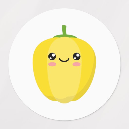 Gele peper labels (Design 2)