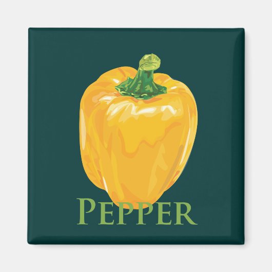 Gele peper magneet (Voorkant)