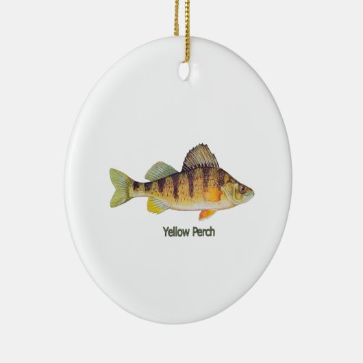Gele Perch met de titel Keramisch Ornament (Rechts)