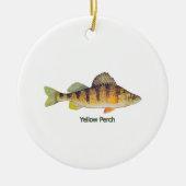 Gele Perch met de titel Keramisch Ornament (Voorkant)