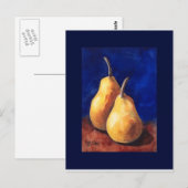 Gele peren briefkaart (Voorkant / Achterkant)