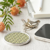 Gele peren Diamond Sleutelhanger (Zijkant)