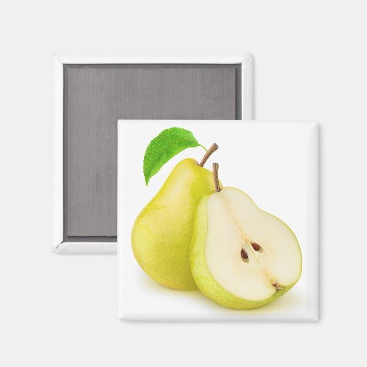 Gele peren magneet (Voorkant / Achterkant)