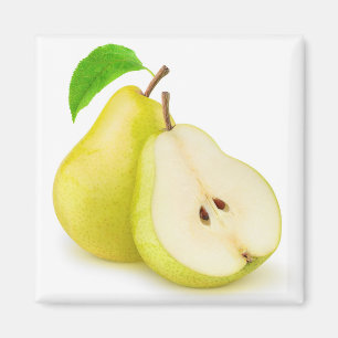 Gele peren magneet