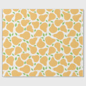 Gele peren naadloos patroonvervulpapier cadeaupapier (Vlak)