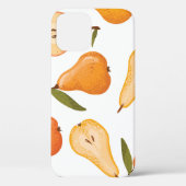 Gele peren: naadloze witte achtergrond. Case-Mate iPhone case (Achterkant)