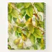 Gele peren Recipe Book Notitieboek (Achterkant)