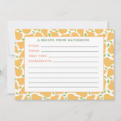 Gele peren Rustiek Gedetailleerd Recept Notitiekaa Notitiekaartje (Voorkant)