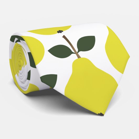 Gele peren stropdas (Opgerold)