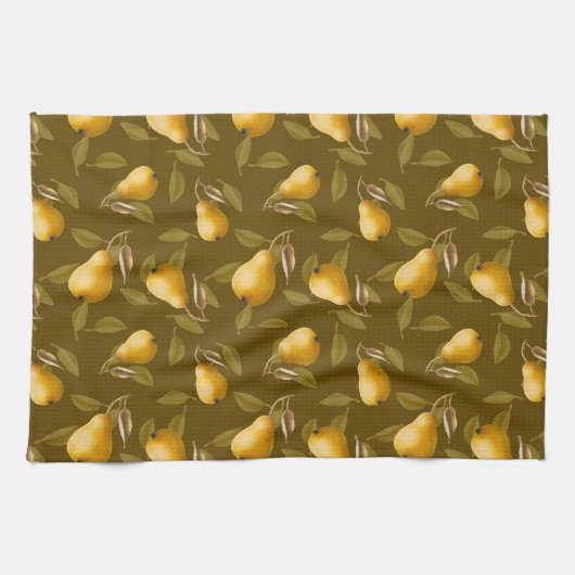 Gele peren theedoek (Horizontaal)