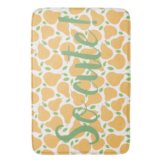 Gele peren | Zo Cute Bath Mat (Voorkant Verticaal)