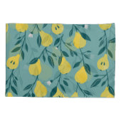 Gele perenvrucht:  achtergrond kussensloop (Achterkant)