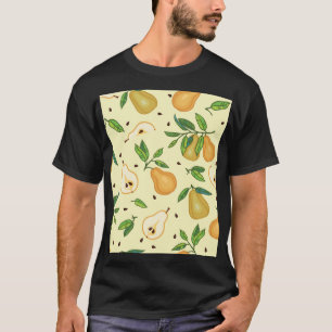Gele perenvruchten:  illustratie. t-shirt