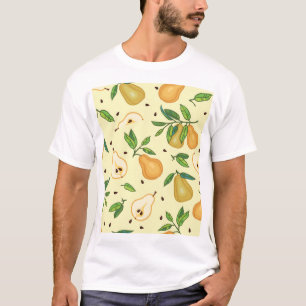 Gele perenvruchten: illustratie. t-shirt