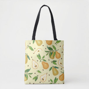 Gele perenvruchten: illustratie. tote bag