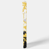 Gele persoonlijke Damask Case-Mate iPhone Case (Achterkant / Links)