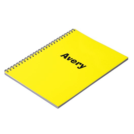 Gele persoonlijke laptop notitieboek (Linkerzijde)