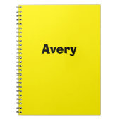 Gele persoonlijke laptop notitieboek (Voorkant)