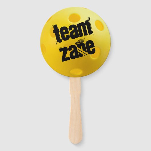 Gele Pickleball Balls Pickleball Tournament Handwaaier (Achterkant)