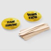 Gele Pickleball Balls Pickleball Tournament Handwaaier (Niet-gemonteerd)