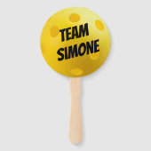 Gele Pickleball Balls Pickleball Tournament Handwaaier (Voorkant)