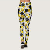 Gele pickleball leggings (Achterkant)