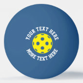 Gele pickleball tafels tennis ping pong ball (Voorkant)