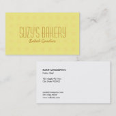 Gele picknick visitekaartje (Voorkant / Achterkant)