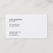 Gele picknick visitekaartje (Achterkant)