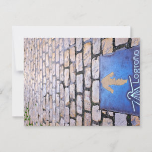 Gele pijl briefkaart