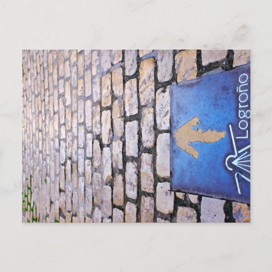 Gele pijl briefkaart (Voorkant)