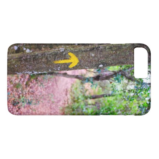 Gele pijl Case-Mate iPhone case (Achterkant (Horizontaal))