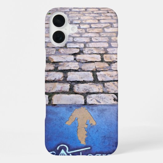 Gele pijl iPhone hoesje (Achterkant)